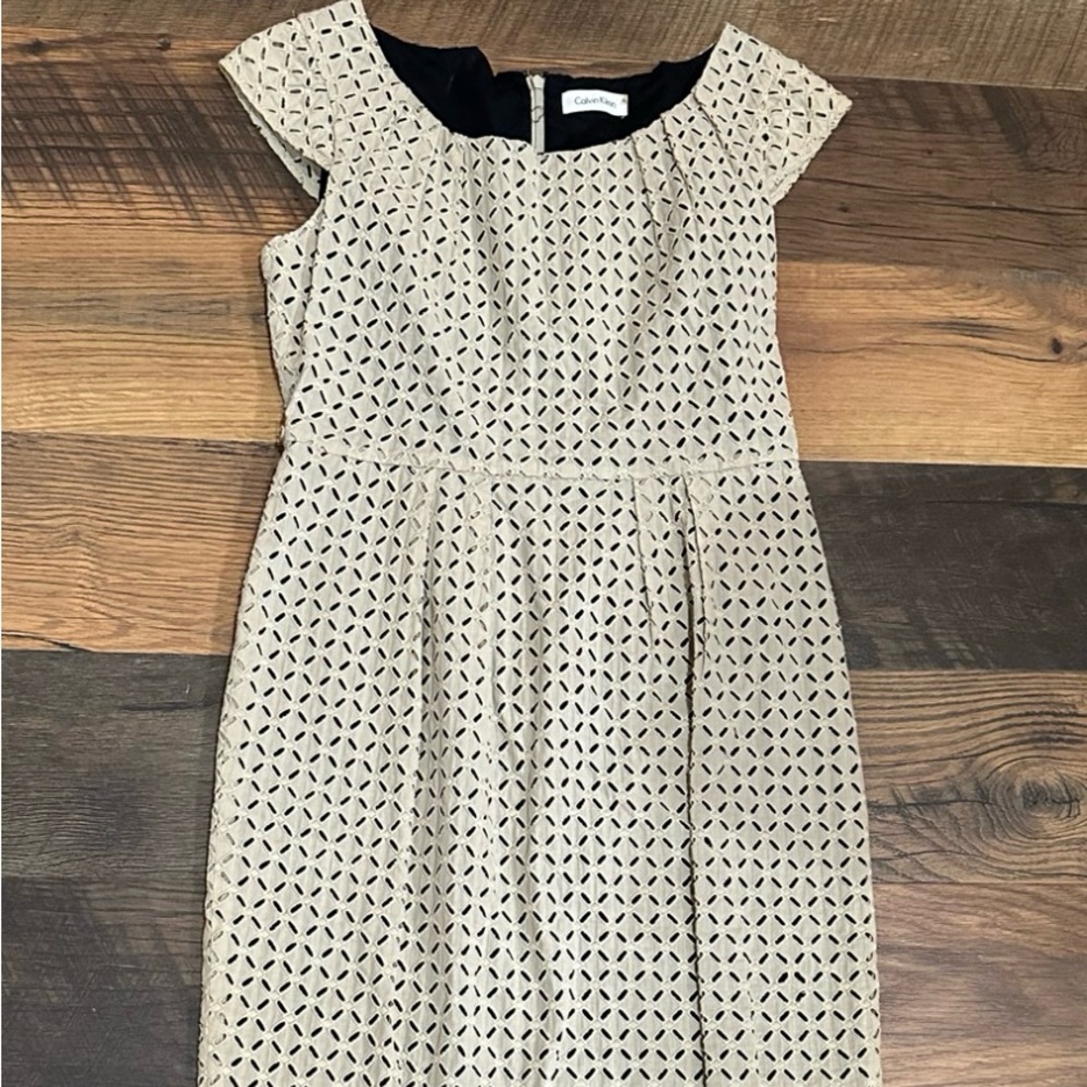 Calvin Klein Dress with Eyelet Detailing